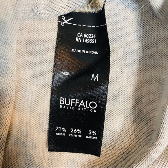 Buffalo David Bitton Leopard print long sleeve~M - Picture 4 of 7